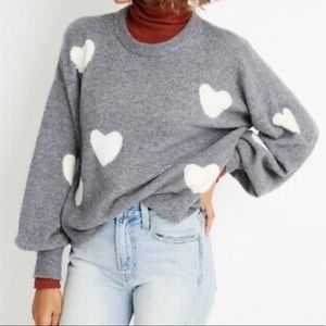 Madewell Heart Sweater - Small
